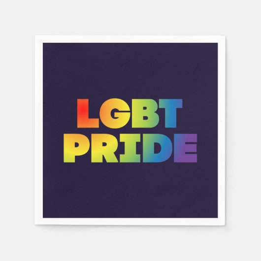 LGBT PRIDE SERVIETTE (Vorderseite)