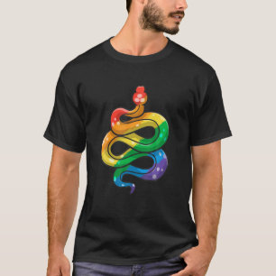 LGBT Pride Snake LGBTQ Flag Colors Gay Pride Stuff T-Shirt