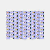 LGBT+ Pride Snowman Fleece Blanket (Vorderseite (Horizontal))