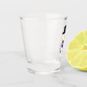 LGBT+ Pride Snowman Shot Glass Schnapsglas (Links)