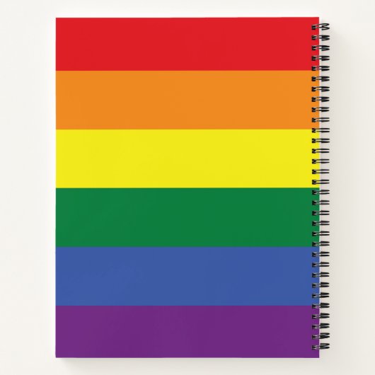 LGBT Pride Spiral Notebook Notizblock (Rückseite)