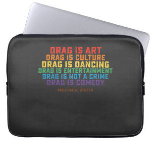 LGBT Pride Support Drag ist kein Verbrechen Laptopschutzhülle