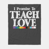 LGBT Pride Teacher verspreche ich, Liebe Gay zu le Fleecedecke (Vorderseite)