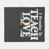 LGBT Pride Teacher verspreche ich, Liebe Gay zu le Fleecedecke (Vorderseite (Horizontal))