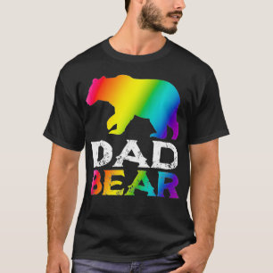LGBT Pride Vater Bear Gay Lesbian Rainbow Vathers  T-Shirt