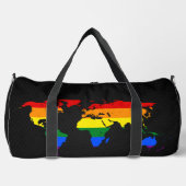 LGBT pride world map Duffle Bag (Vorderseite)