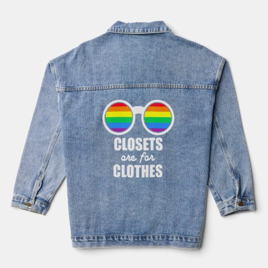 LGBT-Primer-Schränke sind für Kleiderständer geeig Jeansjacke (Rückseite)