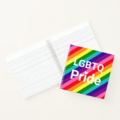 LGBT-Prix 8 Streifen Regenbogen Notizblock (Innenseite)