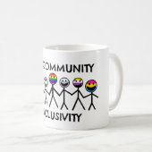 LGBT Prix Community Kaffeetasse (VorderseiteRechts)