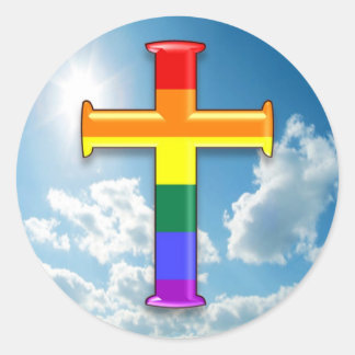 LGBT Prix Cross Runder Aufkleber