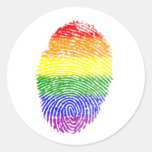 LGBT-Prix-Flagge Runder Aufkleber (Vorderseite)