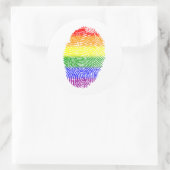 LGBT-Prix-Flagge Runder Aufkleber (Tasche)