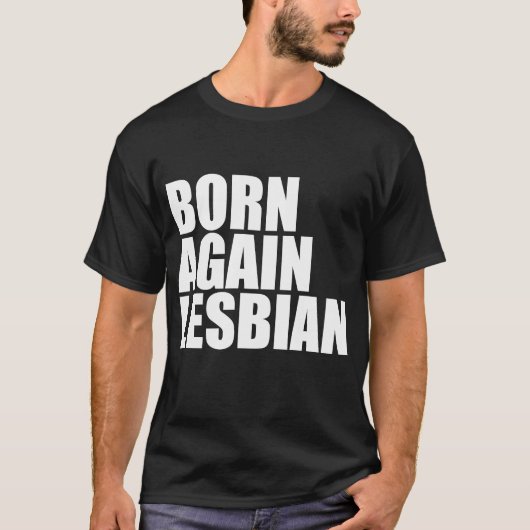 LGBT Prix Geboren Lesben Unterstützung für Regenbo T-Shirt (Vorderseite)