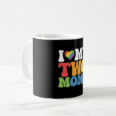 LGBT Prix I Liebe meine zwei Mamas Gay Lesbian Sup Kaffeetasse (Vorderseite Links)
