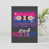 LGBT Prix in a Mixtape Cassette Bi Einladung (Stehend Vorderseite)