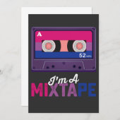 LGBT Prix in a Mixtape Cassette Bi Einladung (Vorne/Hinten)