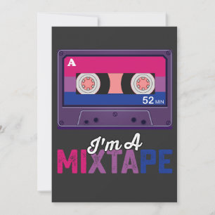 LGBT Prix in a Mixtape Cassette Bi Einladung