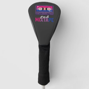 LGBT Prix in a Mixtape Cassette Bi Golf Headcover