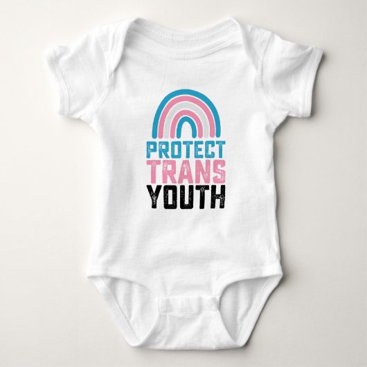 LGBT Prix Schützen Trans Transgender-Jugendkids Baby Strampler (Vorderseite)