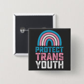 LGBT Prix Schützen Trans Transgender-Jugendkids Button (Vorne & Hinten)