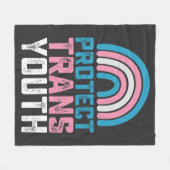 LGBT Prix Schützen Trans Transgender-Jugendkids Fleecedecke (Vorderseite (Horizontal))