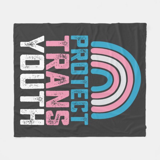 LGBT Prix Schützen Trans Transgender-Jugendkids Fleecedecke (Vorderseite (Horizontal))