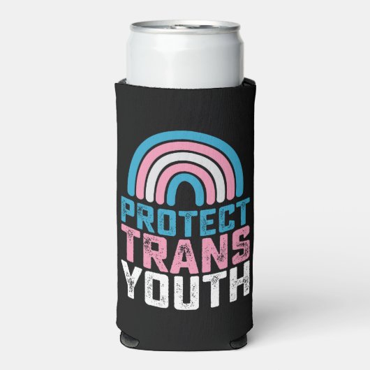LGBT Prix Schützen Trans Transgender-Jugendkids Selters Dosenkühler (Seltzer Vorderseite)