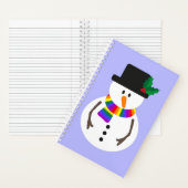 LGBT+ Prix Snowman-Notebook Notizblock (Innen)