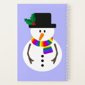 LGBT+ Prix Snowman-Notebook Notizblock (Rückseite)
