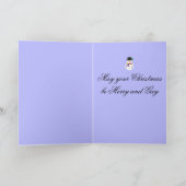 LGBT+ Prix Snowman Weihnachtskarte Karte (Innenseite)