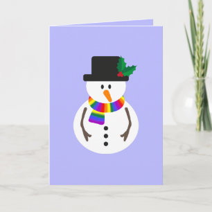 LGBT+ Prix Snowman Weihnachtskarte Karte