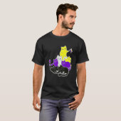 LGBT Prix Social Movement Non Binary Cat Flag T-Shirt (Vorne ganz)
