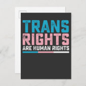 LGBT Prix Trans Rights sind Menschenrechte Einladungspostkarte (Vorne/Hinten)
