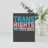 LGBT Prix Trans Rights sind Menschenrechte Einladungspostkarte (Stehend Vorderseite)