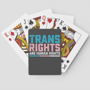 LGBT Prix Trans Rights sind Menschenrechte Spielkarten