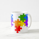 LGBT Puzzlespiel Kaffeetasse (VorderseiteRechts)