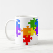 LGBT Puzzlespiel Kaffeetasse (Links)