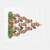 LGBT-Q Dog Paw Print Gay Pride Rainbow Heart Men W Fleecedecke (Vorderseite (Horizontal))