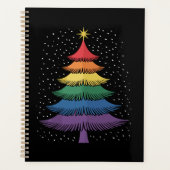 LGBT-Q Pride-Weihnachtsbaum-Pyjama-Regenbogenflagg Planer (Vorderseite)