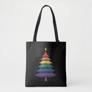 LGBT-Q Pride-Weihnachtsbaum-Pyjama-Regenbogenflagg Tasche