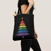 LGBT-Q Pride-Weihnachtsbaum-Pyjama-Regenbogenflagg Tasche (Von Nahem)