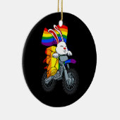 LGBT Q Rainbow Flag Gay Keramik Ornament (Rechts)