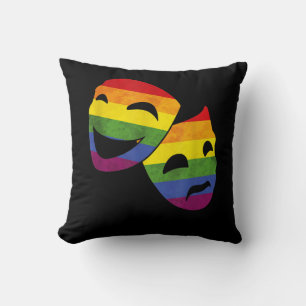 LGBT Queer Actor Actress Rainbow Theatrical Kissen