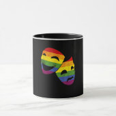 LGBT Queer Actor Actress Rainbow Theatrical Tasse (Zentrum)