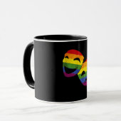 LGBT Queer Actor Actress Rainbow Theatrical Tasse (Vorderseite Links)