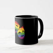 LGBT Queer Actor Actress Rainbow Theatrical Tasse (VorderseiteRechts)