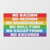 LGBT-Quotes Fensteraufkleber (Blatt)