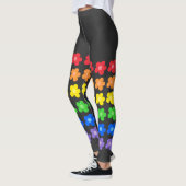 LGBT Rainbow Blume Gay Pride Freiheit und Gleichhe Leggings (Links)