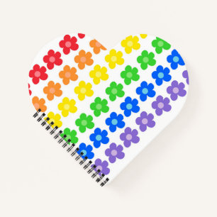 LGBT Rainbow Blume Gay Pride Freiheit und Gleichhe Notizblock