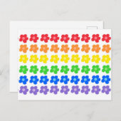 LGBT Rainbow Blume Gay Pride Freiheit und Gleichhe Postkarte (Vorne/Hinten)